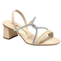 Sandália Dakota Feminina Com Strass Salto Grosso Baixo Nude Confortável Y7912- Feminino Sandália Dakota Feminina Com Strass Salto Grosso Baixo Nude Confortável Y7912- Feminino