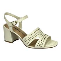 Sandália Dakota Feminina Salto Bloco Y8313 Creme