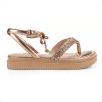 Sandália Dakota Flatform Amarração No Tornozelo Casual