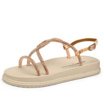 Sandalia Dakota Flatform Com Brilhos