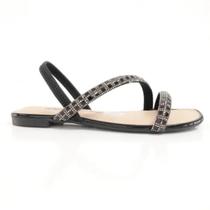 Sandália Dakota Rasteira Brilho Conforto