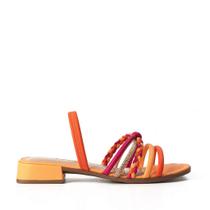 Sandália Dakota Salto Baixo Feminino Cor Laranja/Pink Sandália Dakota Salto Baixo Feminino Cor Laranja/Pink