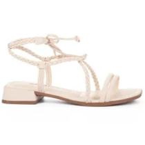 Sandália Dakota Salto Baixo Y6591 Feminino Bege Sandália Dakota Salto Baixo Y6591 Feminino Bege