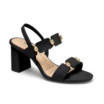 Sandalia dakota salto bloco feminina casual calce facil