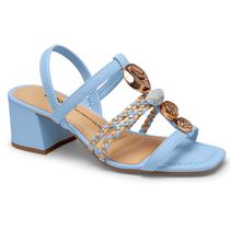 Sandália Dakota Salto Bloco Grosso Elastico Y8211 Azul Festa Sandália Dakota Salto Bloco Grosso Elastico Y8211 Azul Festa