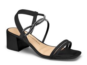 Sandália Dakota Salto Bloco Strass Calce Fácil Y7502