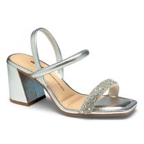 Sandália Dakota Salto Bloco Y7641 Feminino Prata