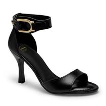 Sandália Dakota Salto Fino em Couro Preta - Y9951