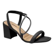 Sandalia Dakota Salto Grosso Bico Quadrado Festa Preto Y6181 Sandalia Dakota Salto Grosso Bico Quadrado Festa Preto Y6181