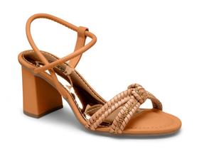 Sandália Dakota y7933 Salto Bloco Nó com Cristais