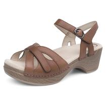 Sandália Dansko Season Stylish para mulheres Camel Full Grain 38-39