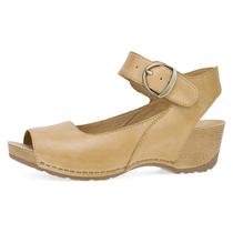 Sandália Dansko Tiana Slip-On Platform para mulheres bronzeadas 10,5 a 11 m