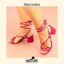 Sandália de amarrar Vermelho Ferrari