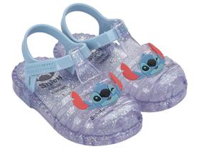 Sandália de Bebê Disney Duo 23323 Grendene Kids Novo Modelo Stitch Calce Fácil