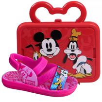 Sandália de Bebê Disney Maleta Divertida Grendene Kids Minnie 22998