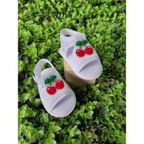 Sandalia de Bebê Recém-Nascidos Frutinha Cerejinha Macia Passeio Casuais Meninas Verão Sandalia de Bebê Recém-Nascidos Frutinha Cerejinha Macia Passeio Casuais Meninas Verão