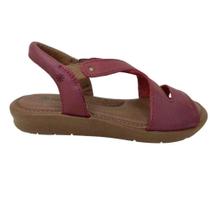 Sandalia De Couro Ortopedico Feminina New Face 39511