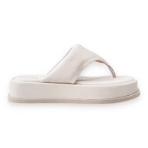 Sandália de Dedo Flatform Off White Sandália de Dedo Flatform Off White