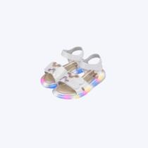 Sandália de Led Prata Dourado Lulli Flores Infantil Feminina Pampili 697057000 Sandália de Led Prata Dourado Lulli Flores Infantil Feminina Pampili 697057000