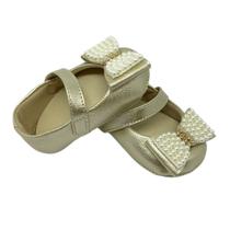 Sandália de Menina Sapatilha Infantil Dourada ref, 021