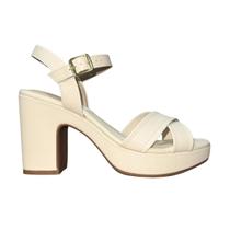 Sandália de Salto Bloco Meia Pata Feminino Modare 7203.110 Creme Sandália de Salto Bloco Meia Pata Feminino Modare 7203.110 Creme