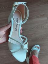 Sandália de salto strass envio rápido