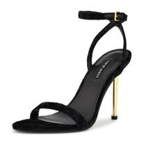 Sandalia de Tacón Nine West Reina2 para Mujer en Terciopelo Negro 005 Sandalia de Tacón Nine West Reina2 para Mujer en Terciopelo Negro 005