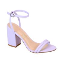 Sandalia de tiras lilas tamanho 33