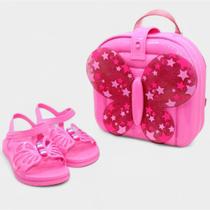 Sandália Disney Barbie Fly Mochila Grendene Kids - Rosa