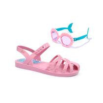 Sandalia disney princesas fun menina grendene - rosa/rosa/azul