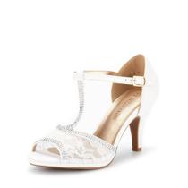 Sandália DREAM PAIRS AMORE_2 Branca Aberta Bico Stiletto 8,3 cm