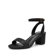 Sandália DREAM PAIRS Carnival Preta com Glitter 6,5 EUA Sandália DREAM PAIRS Carnival Preta com Glitter 6,5 EUA
