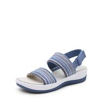 Sandália DREAM PAIRS DWUMFS2522 Azul Leve com Salto Anabela 3,8 cm Sandália DREAM PAIRS DWUMFS2522 Azul Leve com Salto Anabela 3,8 cm