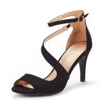 Sandália DREAM PAIRS NILE Salto Stiletto 7 US Preta Aberta na Frente Sandália DREAM PAIRS NILE Salto Stiletto 7 US Preta Aberta na Frente