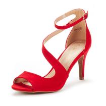 Sandália DREAM PAIRS NILE Vermelha Salto Stiletto 7 US Sandália DREAM PAIRS NILE Vermelha Salto Stiletto 7 US