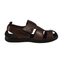 Sandália Em Couro Casual Masculina Pegada