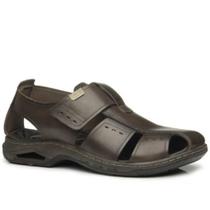 Sandalia Em Couro Masculina Pegada Cravo 133205 Sandalia Em Couro Masculina Pegada Cravo 133205