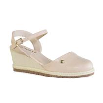 Sandália Espadrille Salto Anabela com Detalhe de Corda Trançada - Bebecê - Nude Sandália Espadrille Salto Anabela com Detalhe de Corda Trançada - Bebecê - Nude