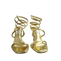 Sandalia espiral ouro cecconello 2003001-4