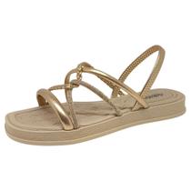 Sandália Fácil Calce Elástico Tiras em Verniz Strass Dakota Sandália Fácil Calce Elástico Tiras em Verniz Strass Dakota