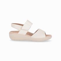 Sandália Fascite Anabela Off White