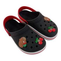 Sandália Fechada Capivara Cereja Juvenil Menina Confortável