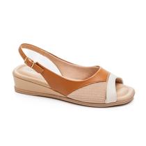 Sandalia fem anabela comfort flex 2470405-1