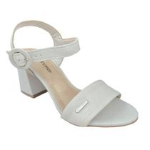 Sandália Fem Bottero Couro Salto Bloco Off White 358307-1