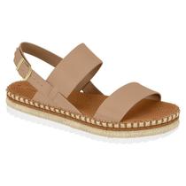 Sandália Fem Duas Tiras Flatform Fivela Metal Moleca 5447518