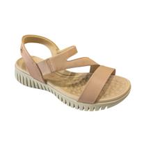 Sandália Fem Softli Salto Tratorado Nude 10027.261030 Sandália Fem Softli Salto Tratorado Nude 10027.261030