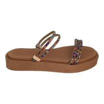 Sandália Fem Strass Colorido 2 em 1 REF-ZX2327-1