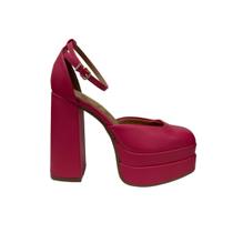 Sandália Feminin Salto Bloco 12cm Meia Pata Vizzano 1395.101