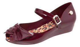 Sandália Feminina Anabela Anabelinha Infantil Laço Nó Miss