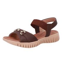 Sandalia Feminina Anabela Baixa Confortavel Leve Usaflex Sandalia Feminina Anabela Baixa Confortavel Leve Usaflex
